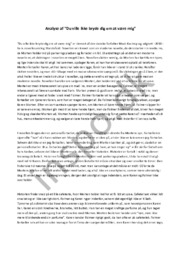 Analyse af ”Du ville ikke bryde dig om at være mig”