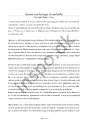 Sporten som ledsager til samfundet | Surrogatreligion – essay
