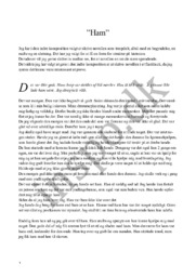 ”Ham” | Dansk novelle analyse