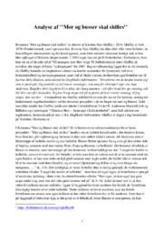 ’’Mor og busser skal skilles’’ | Analyse & fortolkning