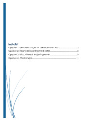 Pølsefabrikken A/S, Regnskabsopstilling & Bilka, Hillerød