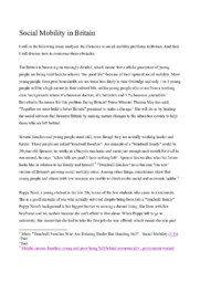 Social Mobility in Britain | Engelsk