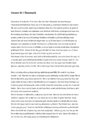 Sasans liv i Danmark | Novelle | Analyse