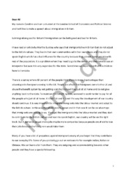 A speech about UK immigration