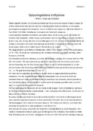Historie aflevering | Oplysningstidens indflydelse | Hvem, hvad og hvordan