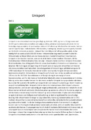 Unisport | Afsætning