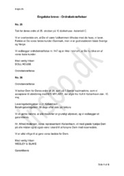 Engelske breve – Ordrebekræftelser | Opgave