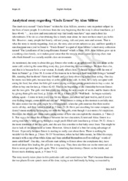 Uncle Ernest | Alan Sillitoe | Analytical essay
