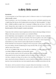 A dirty little secret | Engelsk opgave