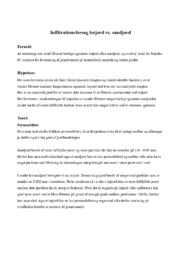 Infiltrationsforsøg lerjord vs. sandjord | naturgeografi