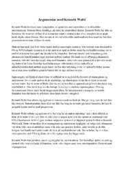 Argumentar mod Kenneth Waltz | Samfundsfag