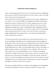 Is Big Brother already watching you? | Essay om dystopier