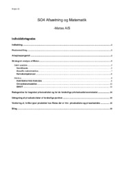 Matas A/S | Afsætning og Matematik | SO4