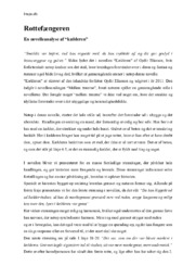 Kælderen | Novelleanalyse