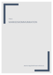 Markedskommunikation | Prøve