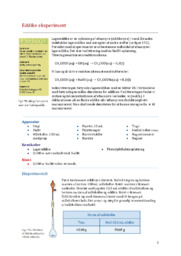 Eddike eksperiment | Kemi rapport