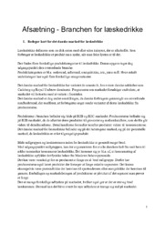 Afsætning | Branchen for læskedrikke