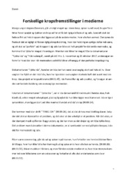 Forskellige kropsfremstillinger i medierne