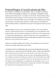 Fremstillingen af socialt udsatte på film