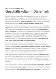 Geschäftskultur in Dänemark | Forretningskultur i Danmark