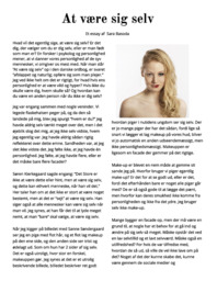 At være sig selv | Et essay