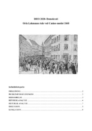 Orla Lehmanns tale ved Casino-mødet 1848 | DHO