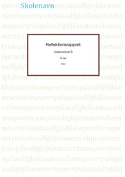 Innovation B | Reflektionsrapport på Innovation