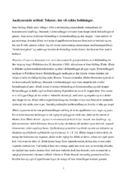 Analyserende artikel: Tekster, der vil rykke holdninger | Sunde Gylling