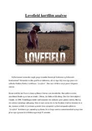 Lovefield kortfilm analyse