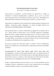 Virksomhedskarakteristik af Grannys House | Afsætning