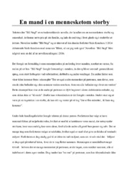 En mand i en mennesketom storby | Analyse