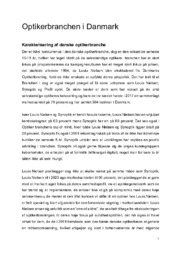 Optikerbranchen i Danmark | Afsætning