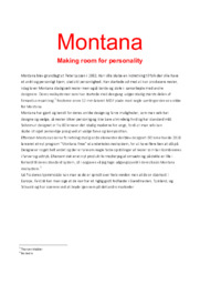 Montana | Afsætning aflevering