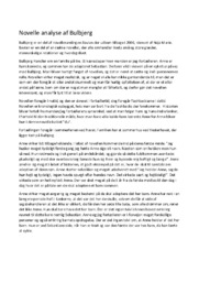 Novelle analyse af Bulbjerg