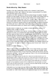 Baby Naseen | Analyse | Jakob E. | Tjek vores gode noter her