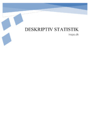 Deskriptiv Statistik | Matematik aflevering