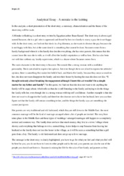 A mistake in the knitting | Analytical Essay