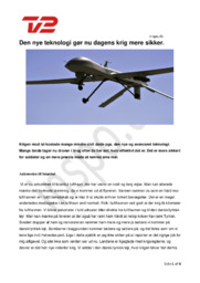 Den nye teknologi gør nu dagens krig mere sikker