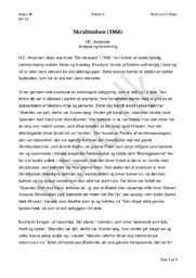 Skrubtudsen | Analyse og fortolkning | HC. Andersen