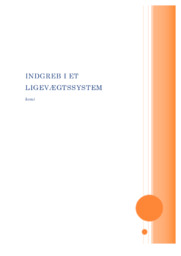 Indgreb i et ligevægtssystem | Kemi rapport