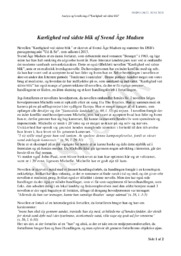 Kærlighed ved sidste blik | Analyse | Svend Åge Madsen