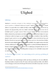 Samfundsfag A | ulighed