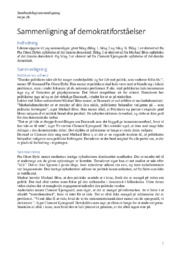 Sammenligning af Demokratiforståelser