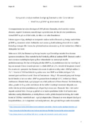 Sverige og Danmark under Coronakrisen | Komparativ Analyse