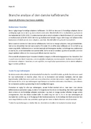 Branche analyse af den danske kaffebranche