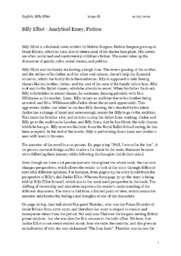 Billy Elliot | Analytical Essay