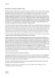 Donald Trump Speech | Analytic essay