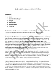 En 1. maj-tale af Johanne Schmidt-Nielsen | Analyse