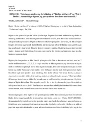 “Berlin, mit hoved” og ”Nat i Berlin” | Analyse og sammenligning