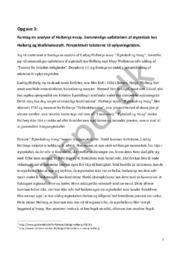 Analyse af holbergs essay og perspektivering